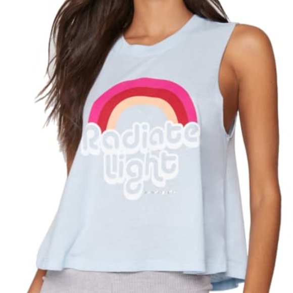 Spiritual Gangster Tops - Spiritual Gangster Radiate Light Crop Tank